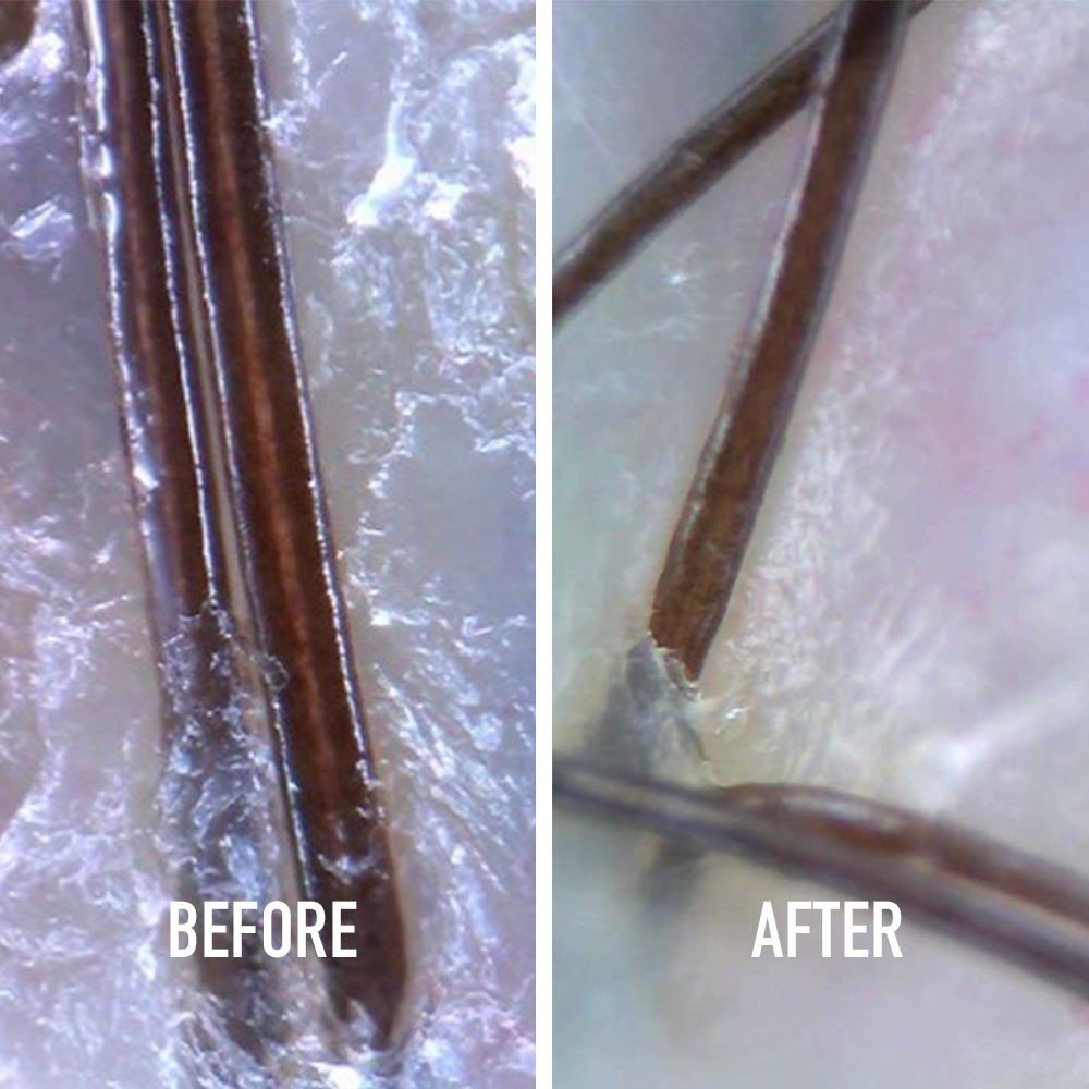 Before After Scalp Energisant 1 Fusio Scrub Kérastase